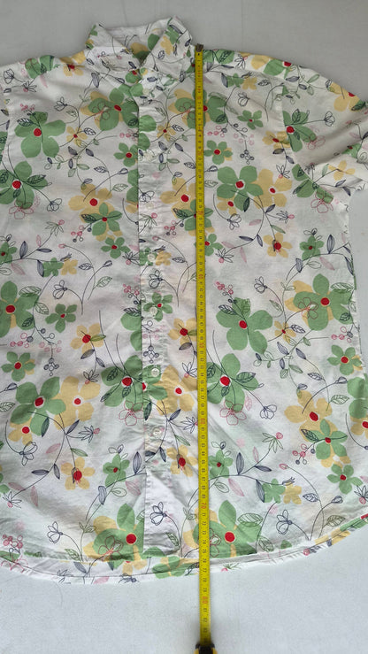 Chemise hawaïenne vintage Seaplane – Taille L – 100 % coton
