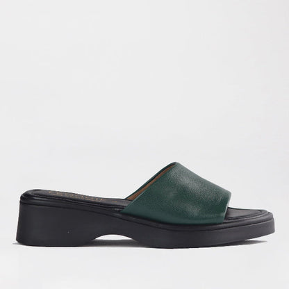 Factory Shop Shoes 3 / Pine / 12925 Froggie Women's Mule Sandal in Pine- 12925