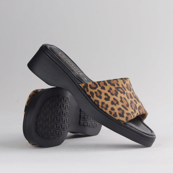 Factory Shop Shoes Froggie Women's Mule Sandal in Leopard - 12925