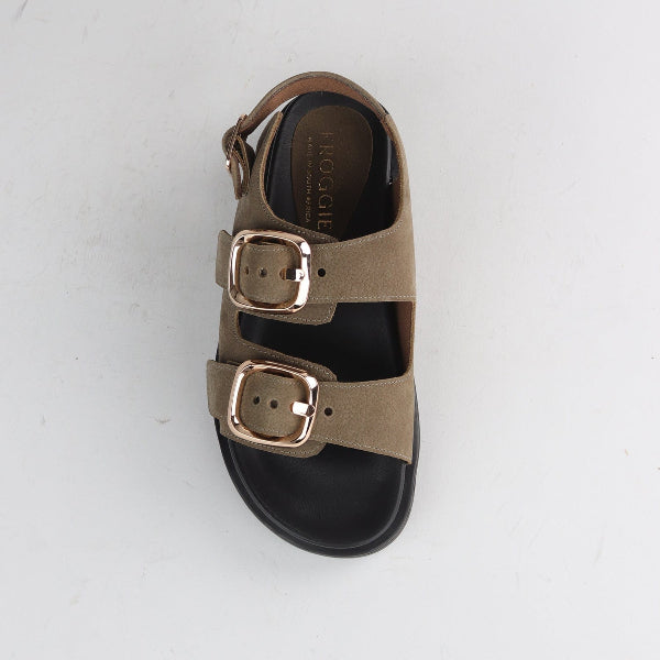 Froggie Shoes Shoes Froggie Women's Double buckle sling slide in Forest - 12861
