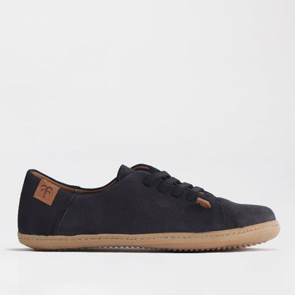 Froggie Lace-up Barefoot Shoe with Removable Footbed in Black - 12828 - single side.