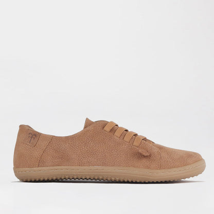 Froggie Shoes Shoes Froggie Women's Elasticated lace Barefoot Shoe- Removable Footbed-Tabacco Nubuk - 12828