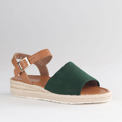 Froggie Shoes Shoes Froggie Women's Espadrille Wedge Sandal-Pine Suede - 12966