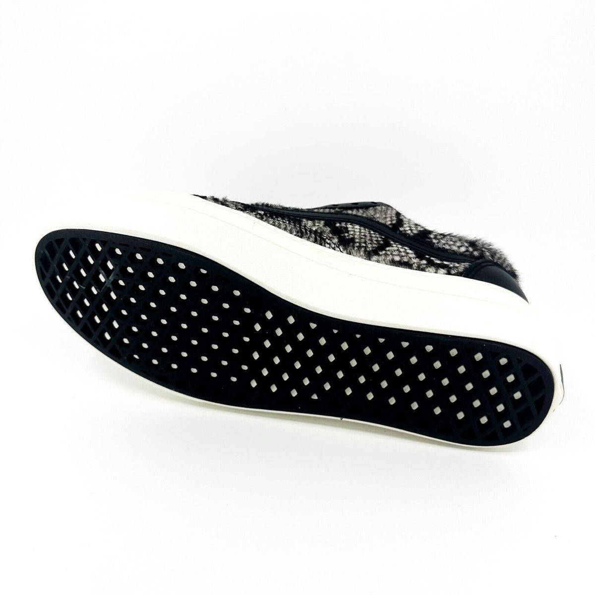Vans Vault Super Comfycush Old Skool (Snake Pony) Black Marshmallow Womens Shoes