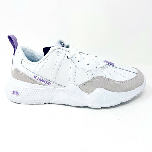 K-Swiss CR-329 LTR White Lavendula Womens Athletic Casual Sneakers 96157 151