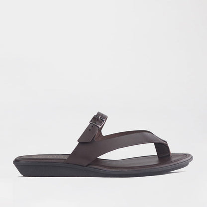 Froggie Shoes Shoes 4 / Brown / 13136 Flat Buckle Thong