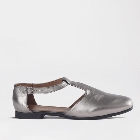 Froggie Shoes Shoes Froggie Womens  Fisherman Sandal-Pewter Metallic- 13028