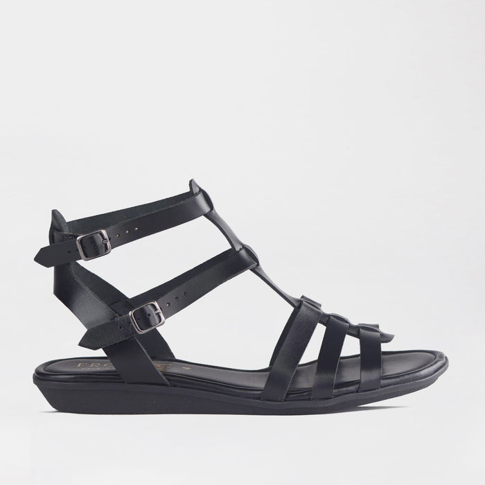 Froggie Shoes Shoes 4 / Black / 13135 Gladiator Sandal