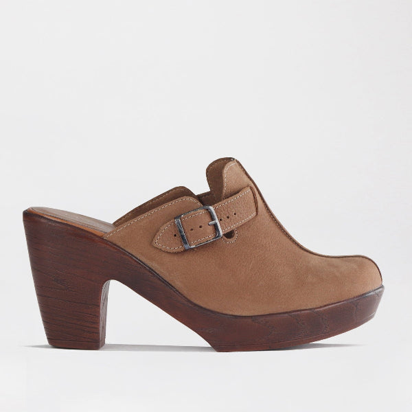 Froggie Women's Clog- Tobacco Nubuk- 12937 - side