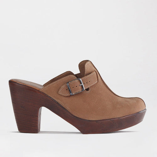 Froggie Women's Clog- Tobacco Nubuk- 12937 - side