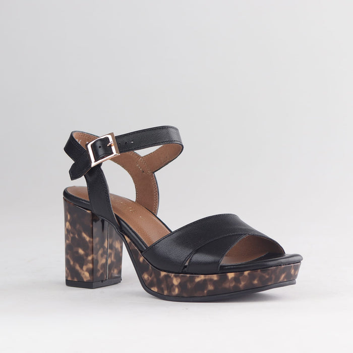 Froggie Shoes Sandals High Heel Platform - side angle.