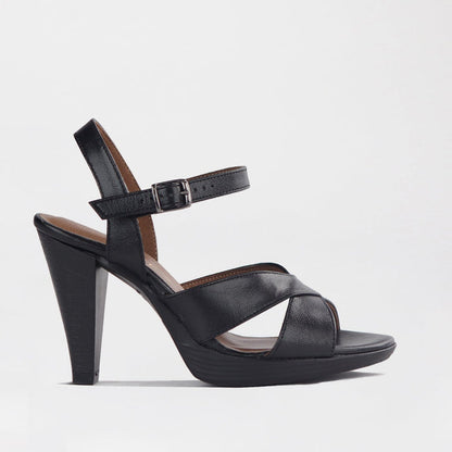 Factory Shop High Heel Slingback in Black - 12616 - single side.