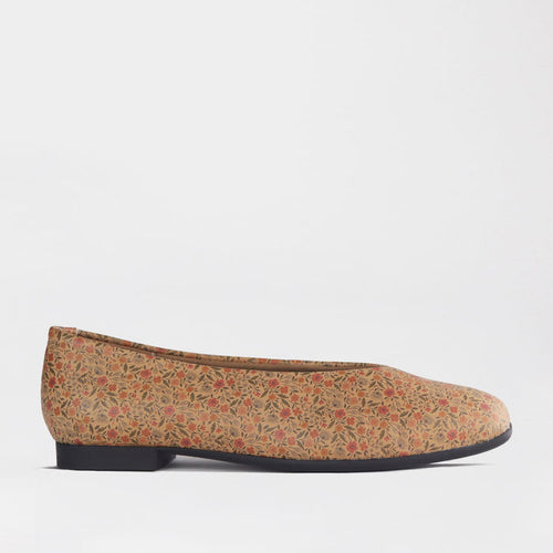 Froggie Women's Flat Pump-Floral Leather - 13004