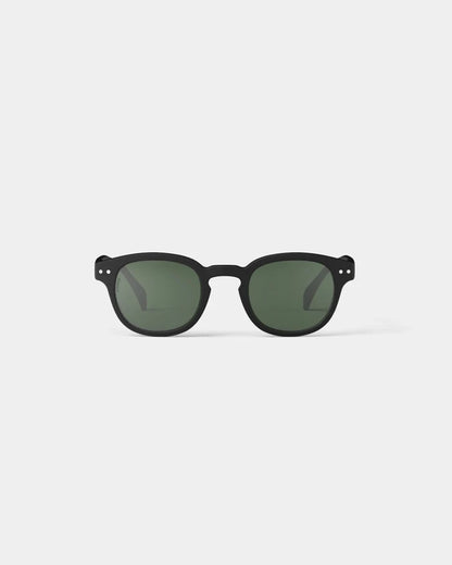 Izipizi Sunglasses #C Polarized Green Lenses  - Black