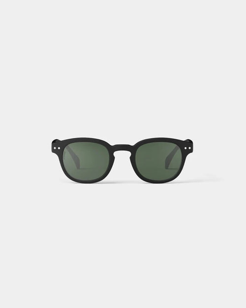 Izipizi Sunglasses #C Polarized Green Lenses  - Black