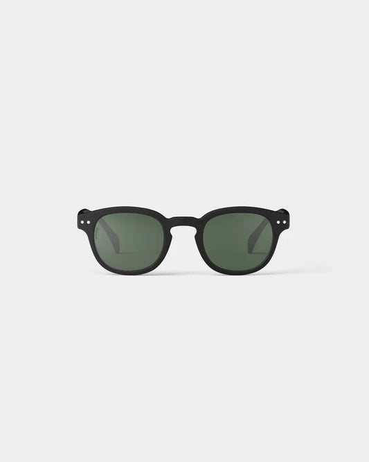 Izipizi Sunglasses #C Polarized Green Lenses  - Black
