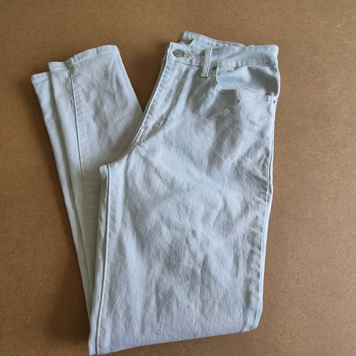 Jean Levi's 721 High Rise Skinny Blanc/Bleu Clair — W30 / FR 40 — Très bon état