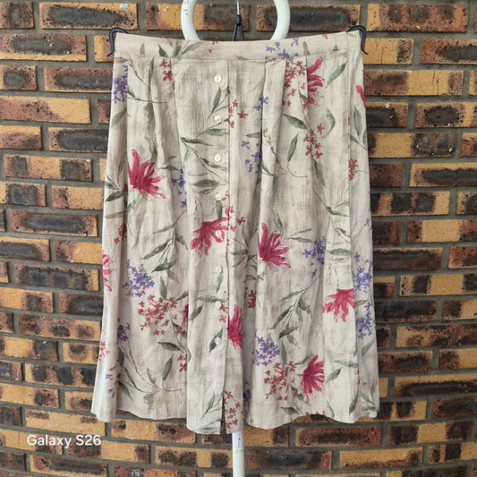 Jupe Midi Florale Vintage Alfred Dunner – Style Romantique Chic Femme