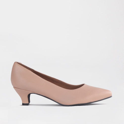 Froggie Shoes Shoes Froggie Women’s Kitten Heel Court Shoe-Porcelain Leather - 13007