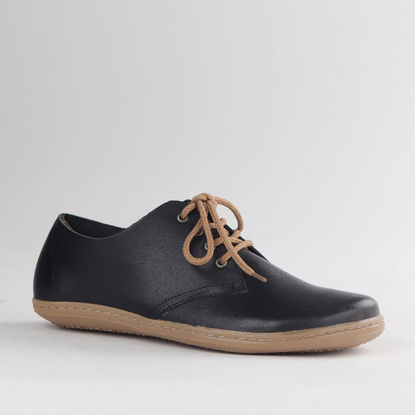 Froggie Shoes Shoes Froggie Men's Lace-Up barefoot sneaker with Removable Footbed in Black - 12403