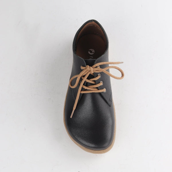 Froggie Shoes Shoes Froggie Men's Lace-Up barefoot sneaker with Removable Footbed in Black - 12403