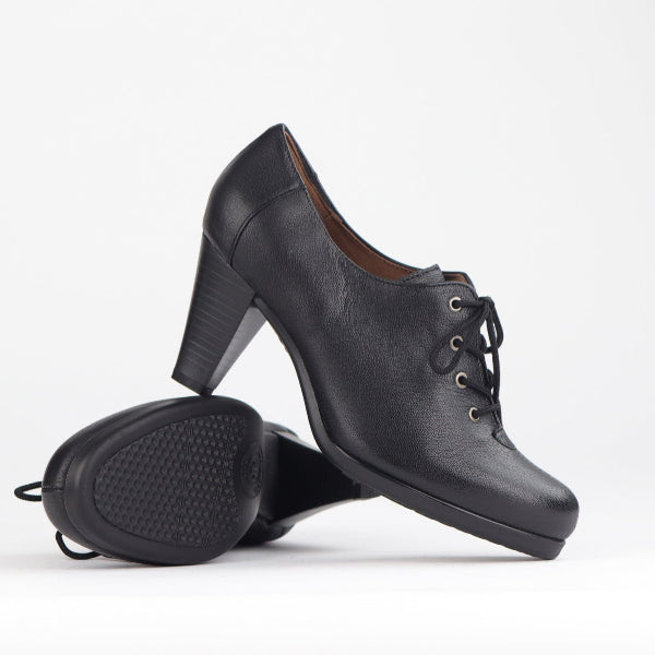 Froggie Lace-up High Heel in Black - 10533 - pair.
