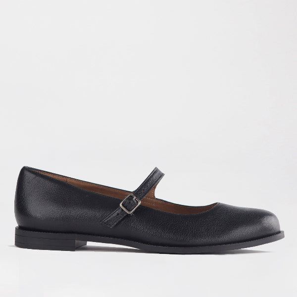 Factory Shop Shoes 4 / Black / 12882 Penny Pump with Bar Strap in Black -12883
