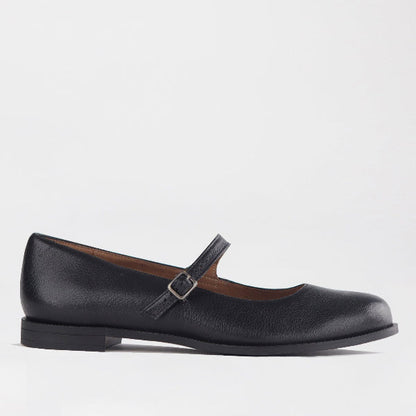 Factory Shop Shoes 4 / Black / 12882 Penny Pump with Bar Strap in Black -12883