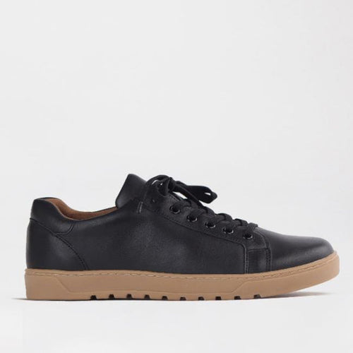 Froggie Men’s Sneaker with Removable Footbed in Black - 12743 - single side.