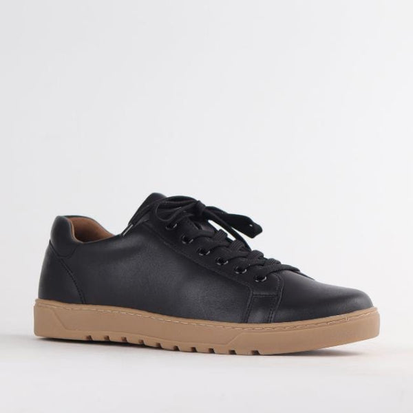 Froggie ShoesMen’s Sneaker with Removable Footbed in Black - 12743 - side angle.