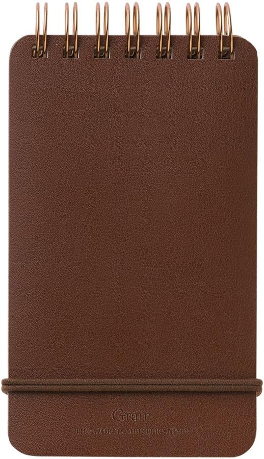 Midori Grain Memo Pad - Dark Brown