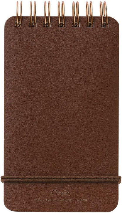 Midori Grain Memo Pad - Dark Brown