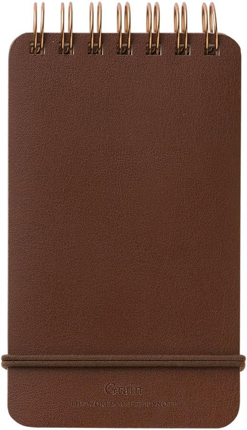 Midori Grain Memo Pad - Dark Brown
