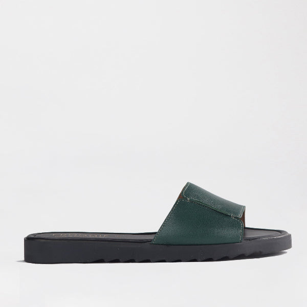 Factory Shop Shoes 3 / Pine / 12920 Froggie Women's Mule Flat Sandal in Pine - 12920