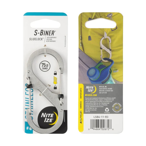 Nite Ize S-Biner SlideLock #4 - Stainless