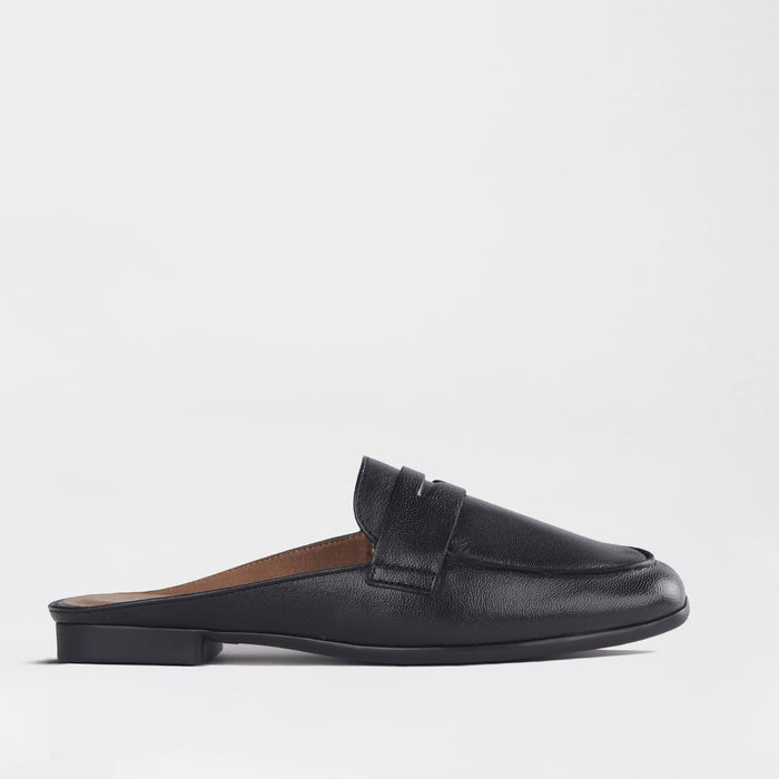 Froggie Shoes Loafers Froggie Women's Open back Loafer- Black leather - 12974