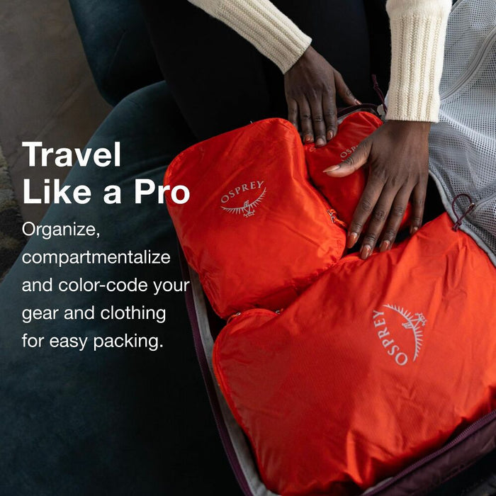 Osprey Ultralight Packing Cube Set - Mars Orange