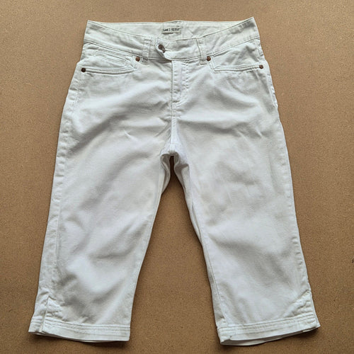 Pantacourt Lee femme blanc Just Below The Waist – taille 38