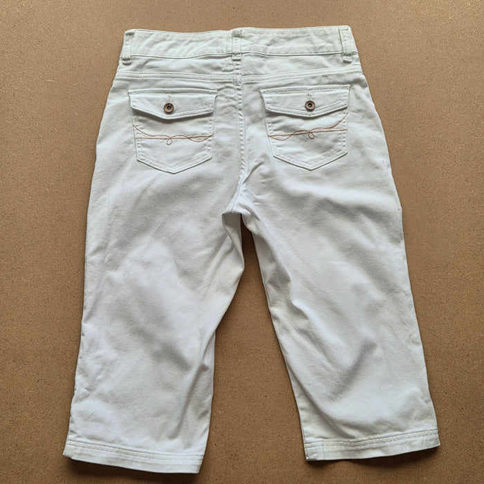 Pantacourt Lee femme blanc Just Below The Waist – taille 38