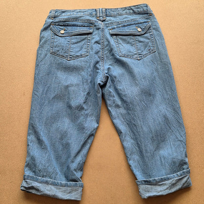 Pantacourt Riders by Lee femme denim bleu – taille 42