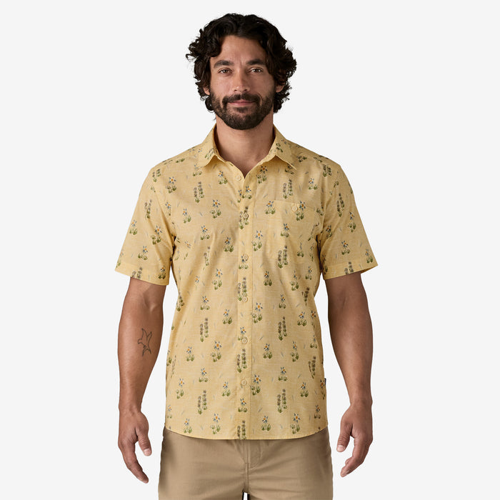Patagonia Men's Go-To Shirt - Lupine Trail: Beeswax Tan