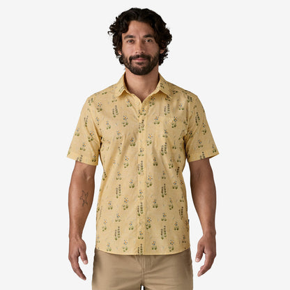 Patagonia Men's Go-To Shirt - Lupine Trail: Beeswax Tan