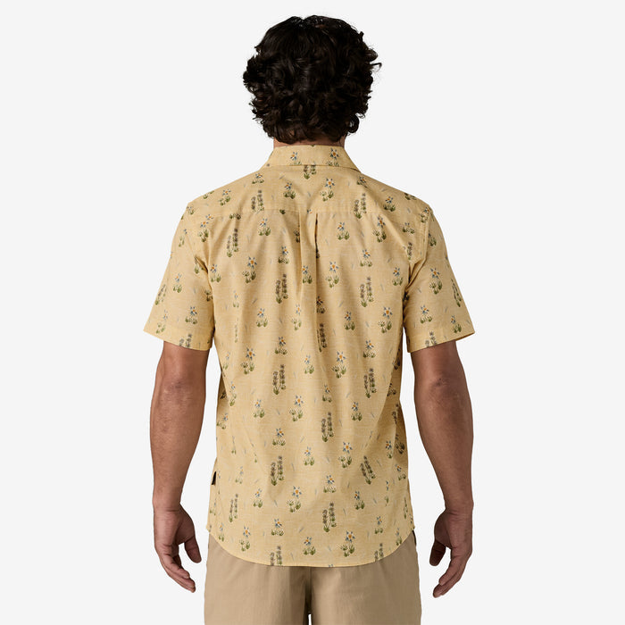 Patagonia Men's Go-To Shirt - Lupine Trail: Beeswax Tan