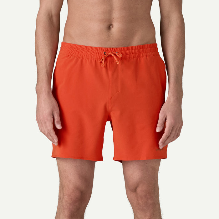 Patagonia Men's Hydropeak Volley Shorts 16" -  Mountain Breeze: Sunset Orange