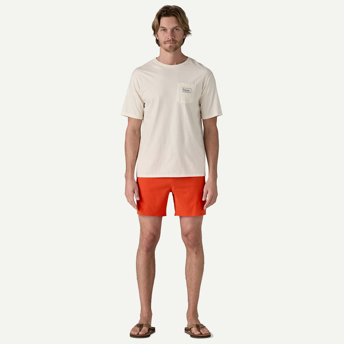 Patagonia Men's Hydropeak Volley Shorts 16" -  Mountain Breeze: Sunset Orange