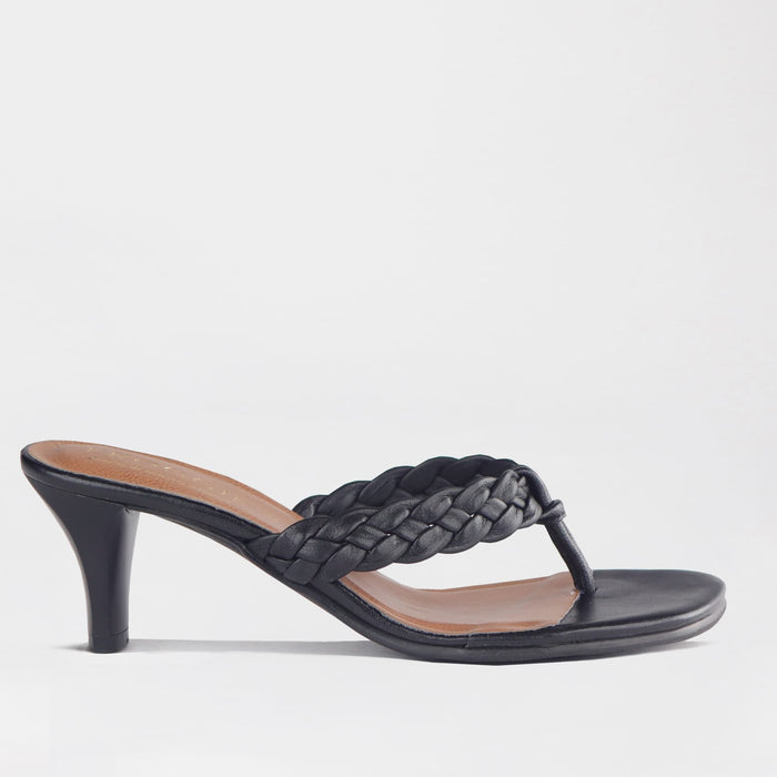Froggie Shoes Sandals Froggie Women's Plaited Sandal- Black Leather -12969