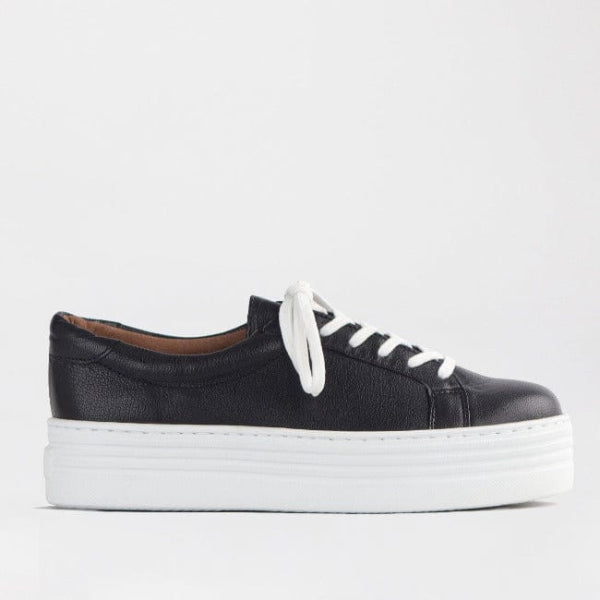 Froggie  Platform Sneaker in Black - 12025 - single side.