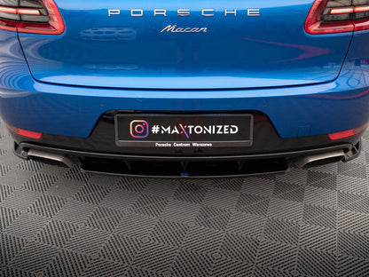 Porsche Macan Mk1 Central Rear Splitter - Maxton Design