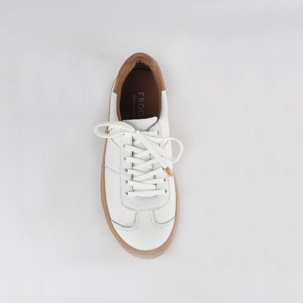 Froggie Shoes Shoes Retro Lace-up Sneaker in White Multi -12795