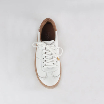 Froggie Shoes Shoes Retro Lace-up Sneaker in White Multi -12795